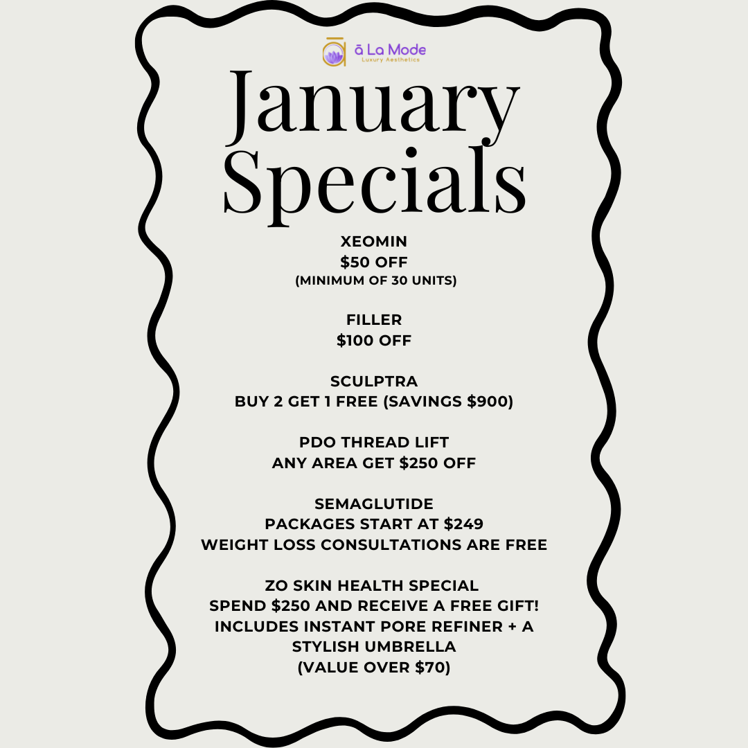 Start the year with self-care! Check out our January Specials and treat yourself to the glow you deserve.